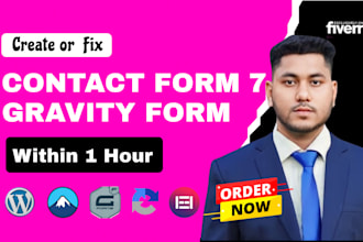 make and fix contact form 7, gravity form, popup form