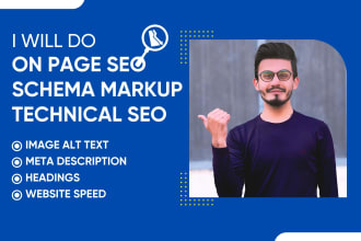 do onpage SEO, manual schema markup plus yoast, rankmath