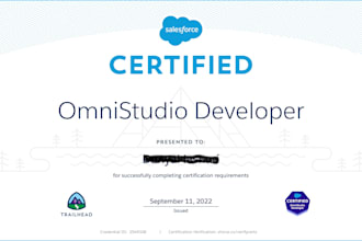 be your omnistudio developer and vlocity order management