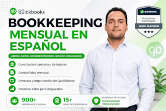 do contabilidad, bookkeeping usando quickbooks online o desktop