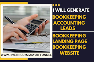 generate bookkeeping leads accounting leads bookkeeping accounting landing page
