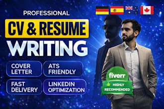 design your german or english CV resume lebenslauf, cover letter