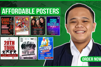 design premium concert and party posters