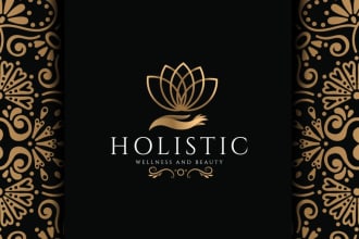design natural health, yoga ,fitness and wellness logo