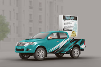 do truck wrap design, vehicle wrap design, ram dodge 1500, van, car wrap design