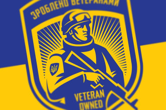 design outstanding veteran owned logo with express delivery