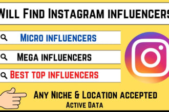 find best instagram influencer research for infleuncer marketing