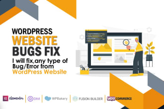 fix wordpress errors, wordpress issues or wordpress bugs