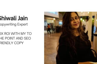 do SEO copywriting, blogs, sales copy and articles for your website