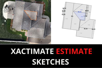 do roof sketches, xactimate, estimation