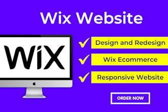 design or redesign professional wix website