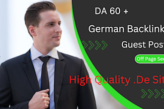 build SEO backlinks german guest post high da link building