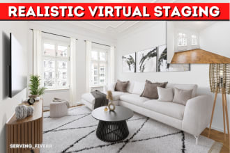 do realistic virtual staging and virtual renovation