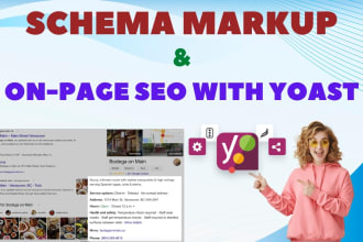 do wordpress onpage seo with yoast and technical schema markup