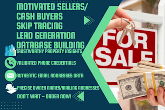 provide motivated sellers or cash buyers list