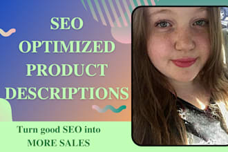 write product descriptions for SEO optimization