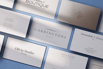 design a timeless elegant business card