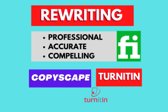 manually paraphrase, rewrite, rephrase, proofread, edit, and reword your content