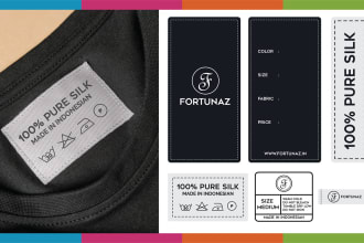 design hang tags, clothing labels, and stamps within 5 hours