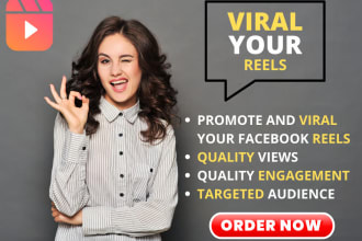 promote and viral your nft facebook reels