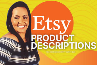 be your etsy SEO listing product description writer