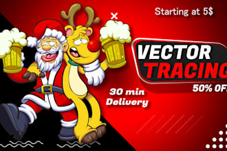 do vector tracing, redraw, and convert logo to vector services