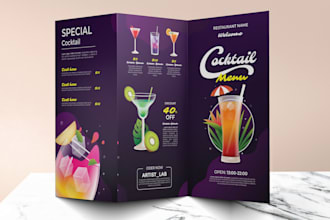design modern restaurant, bar, bakery, cafe menu design