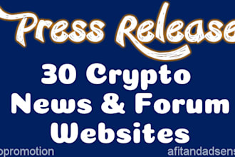 do crypto press release on crypto news and forum website