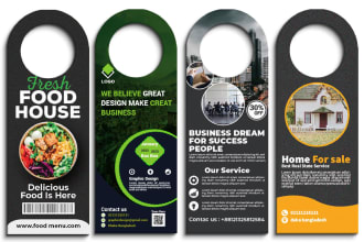 provide print ready door hanger and roll up banner