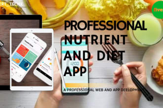 develop fitness, diet and nutrition app