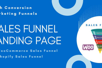 build wordpress sales funnel landing page using cartflows, woofunnels, elementor