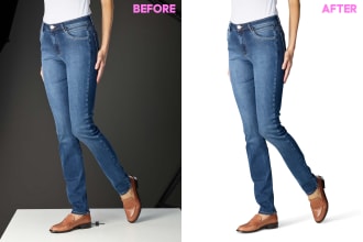 do 10 background removal, enhance product photos resize only
