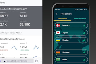 create money making high cpc vpn with admob