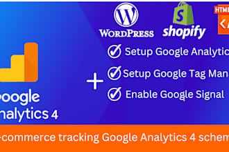 setup google analytics 4 ecommerce website