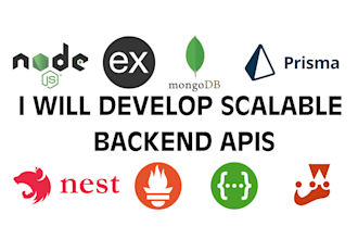 develop scalable backend and rest api using nest js or express js
