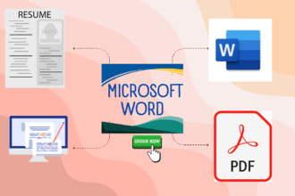 do the fastest typing job and retype scanned documents