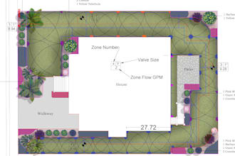 make irrigation design for residential commercial landscape