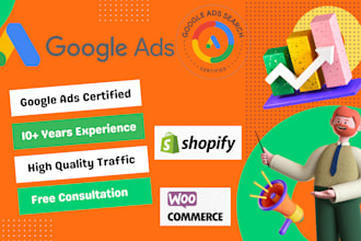 setup shopify woocommerce google ads adwords PPC search ads