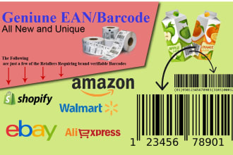 do amazon ebay listing or generate barcode