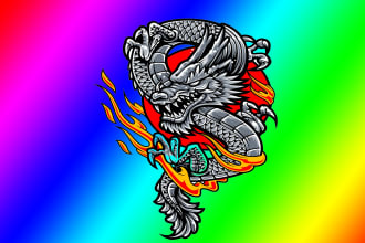 design super asiana dragon logo with satisfaction guaranteed