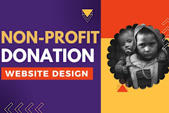 design wix non profit organization or donation website with unlimited revision