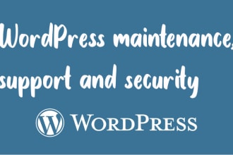 do wordpress maintenance, updates and support