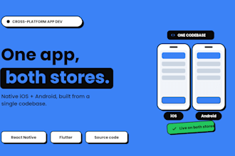 develop a cross platform mobile application