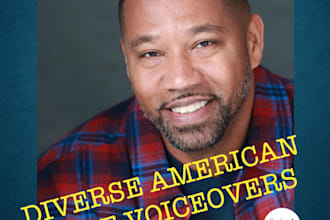 provide a diverse range of black american male voiceovers