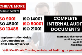 conduct internal audit and audit reports for iso standards