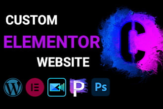 create a custom elementor website