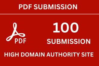 make pdf or article submission to top 100 doc sharing sites