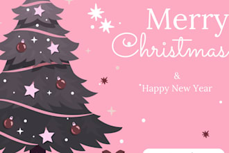 create greeting cards for christmas and new year
