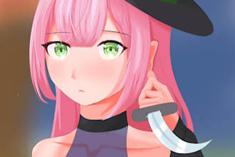 draw your character in anime style