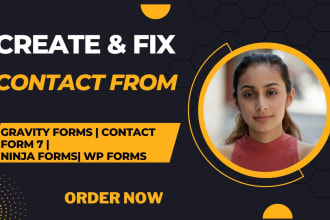 create or fix wordpress contact form, gravity form, ninja form, multi steps form